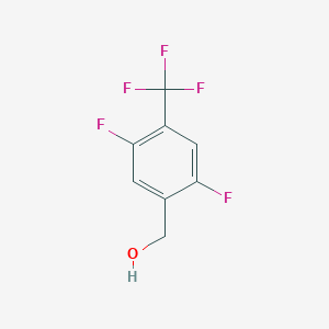 molecular formula C8H5F5O B1373904 [2,5-Difluoro-4-(trifluoromethyl)phenyl]methanol CAS No. 1803598-53-9