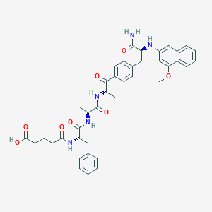 Glutaryl-phenylalanyl-alanyl-alanyl-phenylalanine 4-methoxynaphthylamide