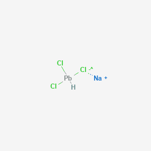 molecular formula Cl3HNaPb B13739104 Sodium trichloroplumbate CAS No. 15170-52-2