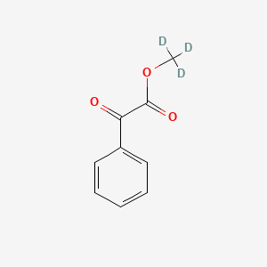 molecular formula C9H8O3 B13739111 Benzeneacetic acid, a-oxo-, methyl-d3 ester (9CI) 