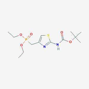 (2-tert-Butoxycarbonylamino-thiazol-4-ylmethyl)-phosphonic acid diethyl ester