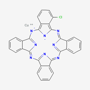 molecular formula C32H15ClCuN8 B13739127 (1-Chlorophthalocyaninato)copper CAS No. 147-13-7