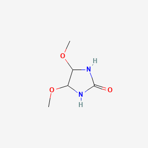 molecular formula C5H10N2O3 B13739152 4,5-Dimethoxyimidazolidine-2-one CAS No. 3891-44-9