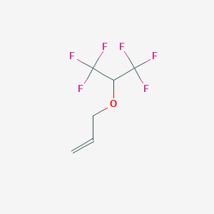 molecular formula C6H6F6O B137392 3-[(1,1,1,3,3,3-Hexafluoropropan-2-yl)oxy]prop-1-ene CAS No. 150771-44-1