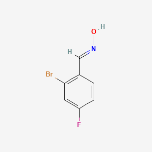 molecular formula C7H5BrFNO B13739201 2-Bromo-4-fluorobenzaldehyde oxime 