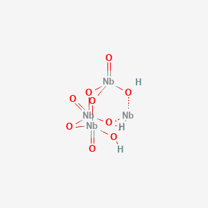 molecular formula H3Nb4O9 B13739234 Tetraniobium nonaoxide CAS No. 105878-27-1