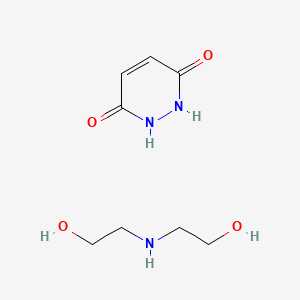 molecular formula C4H11NO2.C4H4N2O2<br>C8H15N3O4 B13739253 Maleic hydrazide diethanolamine CAS No. 5716-15-4