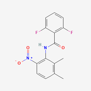 molecular formula C15H12F2N2O3 B13739255 N-(2,6-Difluorobenzoyl)-2,3-dimethyl-6-nitroanilide 