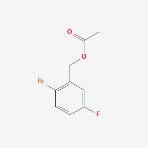 molecular formula C9H8BrFO2 B1373936 2-Bromo-5-fluorobenzyl acetate CAS No. 1839665-96-1