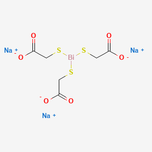 molecular formula C6H6BiNa3O6S3 B13739381 Sodium bismuth thioglycollate CAS No. 150-49-2