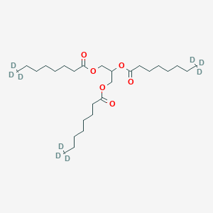 molecular formula C27H50O6 B13739404 Glyceryl tri(octanoate-8,8,8-D3) 