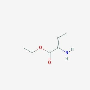 molecular formula C6H11NO2 B13739441 Ethyl 2-amino-2-butenoate CAS No. 3222-57-9