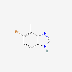 molecular formula C8H7BrN2 B1373947 5-Bromo-4-methyl-1H-benzo[d]imidazole CAS No. 952511-48-7