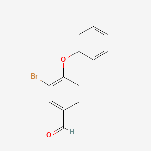 molecular formula C13H9BrO2 B1373949 3-Bromo-4-phenoxybenzaldehyde CAS No. 1000414-11-8