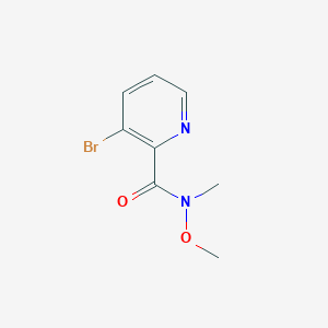 molecular formula C8H9BrN2O2 B1373950 3-bromo-N-methoxy-N-methylpicolinamide CAS No. 867353-49-9