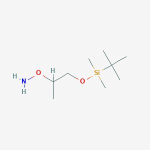 molecular formula C9H23NO2Si B1373951 O-{1-[(tert-butyldimethylsilyl)oxy]propan-2-yl}hydroxylamine CAS No. 1009335-04-9