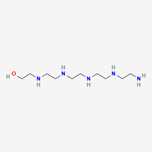 molecular formula C10H27N5O B13739511 14-Amino-3,6,9,12-tetraazatetradecan-1-ol CAS No. 3403-79-0