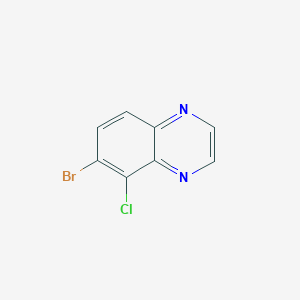 molecular formula C8H4BrClN2 B1373956 6-Bromo-5-chloroquinoxaline CAS No. 1210047-63-4