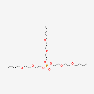 molecular formula C24H51O10P B13739587 Tris[2-(2-butoxyethoxy)ethyl] phosphate CAS No. 7332-46-9