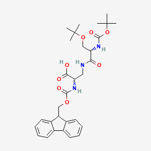 molecular formula C30H39N3O8 B13739614 Fmoc-Dap{(tBu)Ser-Boc}-OH 
