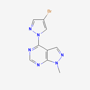 4-bromo-1-{1-methyl-1H-pyrazolo[3,4-d]pyrimidin-4-yl}-1H-pyrazole