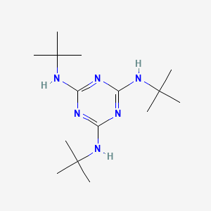 molecular formula C15H30N6 B13739665 N,N',N''-Tris(tert-butyl)-1,3,5-triazine-2,4,6-triamine CAS No. 16268-98-7