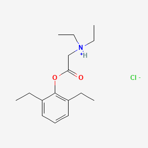 molecular formula C16H26ClNO2 B13739668 N,N-Diethylglycine 2,6-diethylphenyl ester hydrochloride CAS No. 2085-84-9