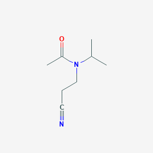 molecular formula C8H14N2O B1373972 N-(2-cyanoethyl)-N-(propan-2-yl)acetamide CAS No. 4271-93-6