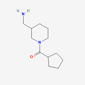molecular formula C12H22N2O B1373974 (3-(Aminomethyl)piperidin-1-yl)(cyclopentyl)methanone CAS No. 1250657-92-1