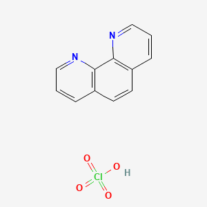 molecular formula C12H9ClN2O4 B13739749 1,10-Phenanthroline, monoperchlorate CAS No. 21532-74-1