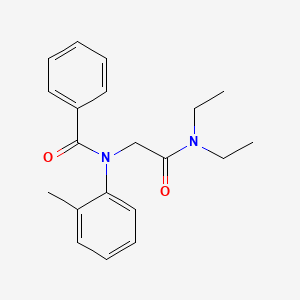 molecular formula C20H24N2O2 B13739756 N-[2-(diethylamino)-2-oxoethyl]-N-(2-methylphenyl)benzamide CAS No. 102552-61-4