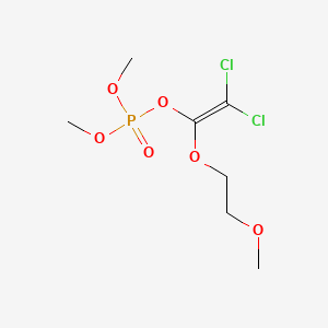 molecular formula C7H13Cl2O6P B13739801 Phosphoric acid, (2,2-dichloro-1-(2-methoxyethoxy)vinyl) dimethyl ester CAS No. 3279-50-3