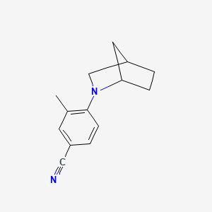 4-{2-Azabicyclo[2.2.1]heptan-2-yl}-3-methylbenzonitrile