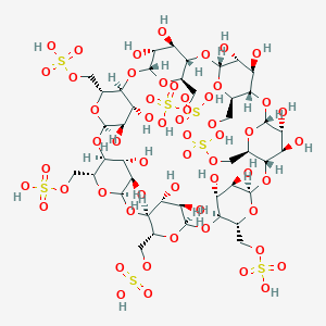 molecular formula C42H70O56S7 B137399 beta-Cyclodextrin sulfate CAS No. 37191-69-8