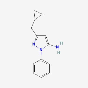 3-(cyclopropylmethyl)-1-phenyl-1H-pyrazol-5-amine
