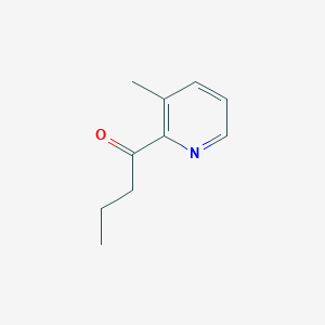molecular formula C10H13NO B1373992 2-Butanoyl-3-picoline CAS No. 1248102-78-4