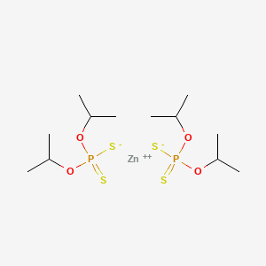 molecular formula C12H28O4P2S4Zn B13739928 Zinc bis(O,O-diisopropyl) bis(dithiophosphate) CAS No. 2929-95-5