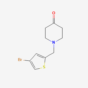 1-[(4-Bromothiophen-2-yl)methyl]piperidin-4-one