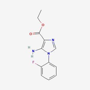 ethyl 5-amino-1-(2-fluorophenyl)-1H-imidazole-4-carboxylate