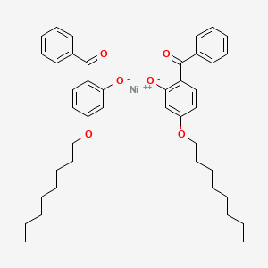 molecular formula C42H50NiO6 B13740016 Nickel(2+) bis[2-benzoyl-5-(octyloxy)phenolate] CAS No. 15843-91-1