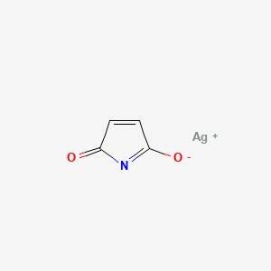 molecular formula C4H2AgNO2 B13740025 Silver 3-pyrroline-2,5-dione CAS No. 42867-30-1