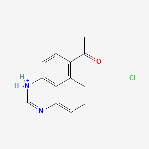 molecular formula C13H11ClN2O B13740051 6-Acetylperimidine hydrochloride CAS No. 101831-63-4
