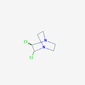molecular formula C6H10Cl2N2 B13740055 (2S,3S)-2,3-Dichloro-1,4-diazabicyclo[2.2.2]octane 