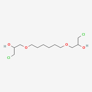 molecular formula C12H24Cl2O4 B13740086 1,6-Bis(3-chloro-2-hydroxypropoxy)hexane CAS No. 20387-39-7