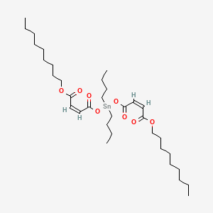 molecular formula C34H60O8Sn B13740122 Nonyl (Z,Z)-6,6-butyl-4,8,11-trioxo-5,7,12-trioxa-6-stannahexacosa-2,9-dienoate CAS No. 18961-66-5
