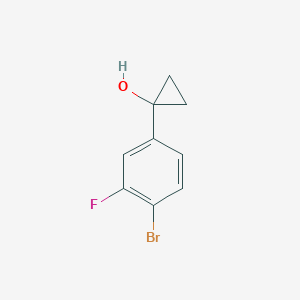 B1374015 1-(4-Bromo-3-fluorophenyl)cyclopropan-1-ol CAS No. 1247191-31-6
