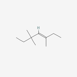 molecular formula C10H20 B13740183 3-Heptene, 3,5,5-trimethyl- CAS No. 2050-82-0