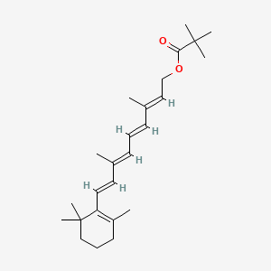 molecular formula C25H38O2 B13740186 Retinyl pivalate CAS No. 20559-05-1