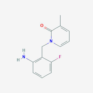 1-[(2-Amino-6-fluorophenyl)methyl]-3-methyl-1,2-dihydropyridin-2-one