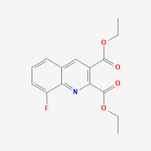 molecular formula C15H14FNO4 B13740244 Diethyl 8-fluoroquinoline-2,3-dicarboxylate 